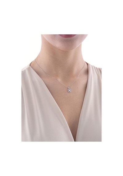 Nochediamond 0,14 Karat Baget Pırlanta Kolye-598