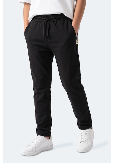 Slazenger Polly Unisex Çocuk Siyah Eşofman Altı