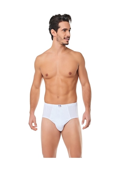 Seher Yıldızı 6 Adet Erkek Slip Külot Beyaz % 100 Pamuk Fırsat Ürünü 0005 (550068245) Beyaz