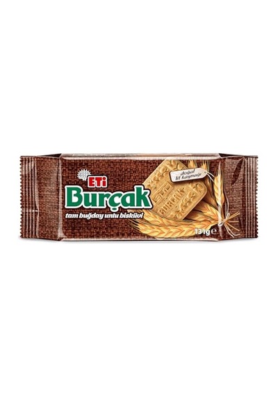Burçak Tam Buğday Unlu Bisküvi 131 G