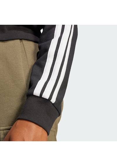 Black/whıte Adidas Kadın Günlük Kapşonlu Tek Üst W 3s Ft Fz Hd Je0052 Siyah
