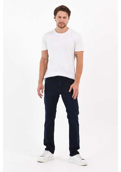 Digital Jeans Normalkesim Fermuarlı Genişpaça Yüksekbel Ba Lacivert Açık Gri