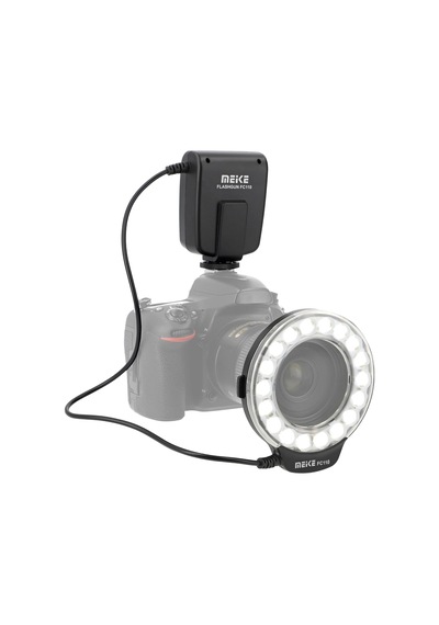 Makro Halka Flaş Fc-110 Halka Lamba, Nikon Dslr Slr Kameralar İçin Uygun, Flaş Ve Sürekli Işık, Video Çekimleri İçin De Uygundur