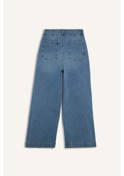 Defacto Culotte Yüksek Bel Uzun Jean Yıkamalı Pantolon F5537ax25aunm85 Indigo Defacto Culotte Yüksek Bel Uzun Jean Yıkamalı Pantolon F5537ax25aunm85 Indigo