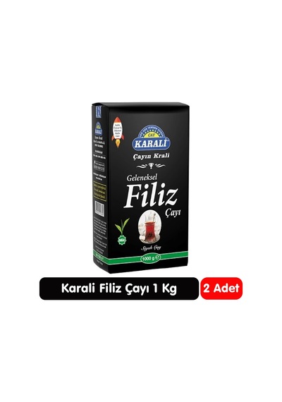 Karali Geleneksel Filiz Siyah Çay 1 Kg 2 Paket