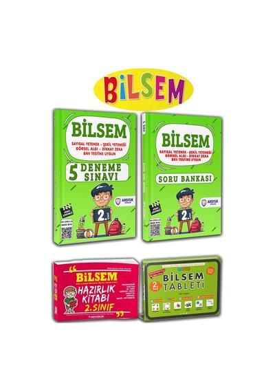 Ardışık Yayınları 2. Sınıf Bilsem Soru Bankası Deneme Ve Tablet Kitabı Kazandıran Set