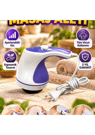 Ayarlanabilir Hızlı Titreşimli Vücut Masaj Cihazı Çok Başlıklı Ev Tipi
