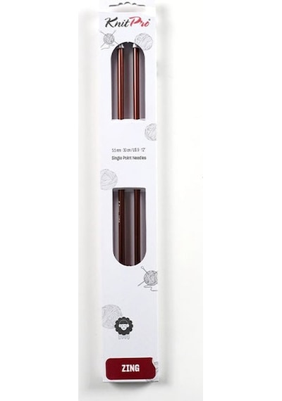 Knitpro Zing Single Pointed Needles 30 Cm 5.50mm 47272