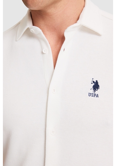 U.S. Polo Assn. U.s. Polo Assn. Erkek Beyaz Gömlek Örme 50320217-vr013