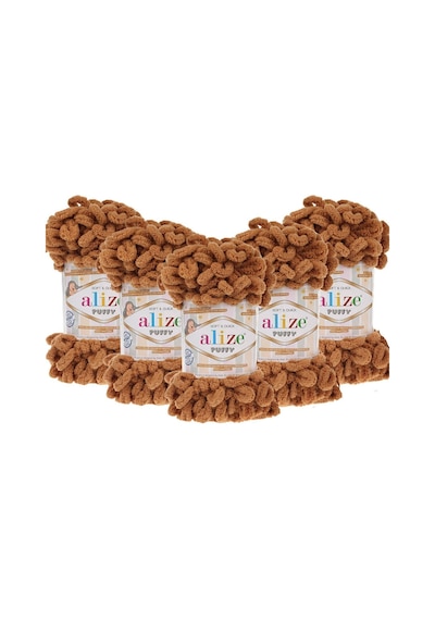 Alize 5 Adet El Örgü Ipliği 5'li Paket - 179 Deve Tüyü - 100 Gr. 9 Mt. Parmak Örgü Ipi 179 (Deve Tüyü)