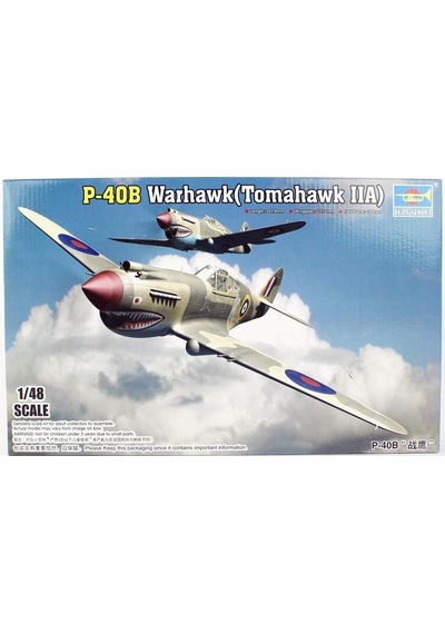 Trumpeter 02807 1/48 Ölçek, Curtiss P-40b Warhawk Savaş Uçağı Plastik Model Kiti-51307