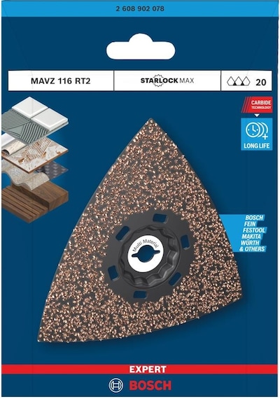 Bosch Expert Mavz 116 Rt2 Starlockmax 20 Kum Zımpara Diski 2608902078