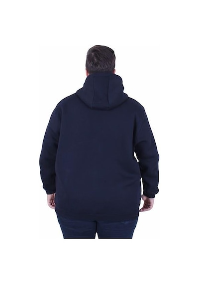 Moc Grande Mocgrande Büyük Beden 3ip Kapüşonlu Sweat Let's Go 25720 Lacıvert Lacivert