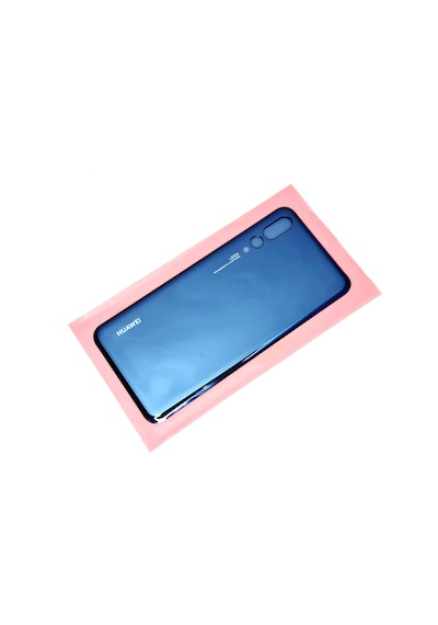 Tkgz - P20 Pro Arka Kapak Cam Mavi