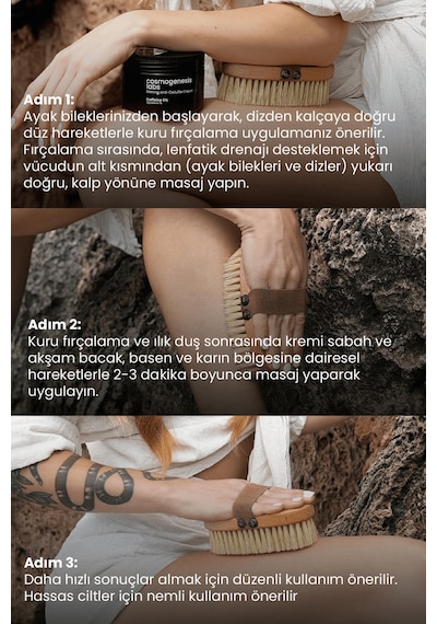 Cosmogenesis Labs Selülit Karşıtı ve Cilt Sıkılaştırıcı Temel Bakım Seti Vegan
