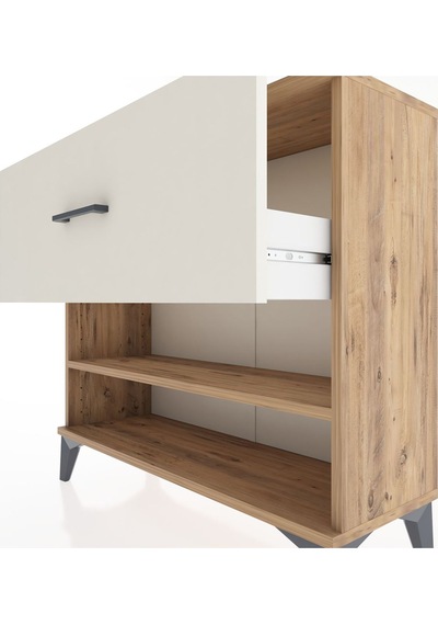 Arges Şifonyer Tek Raflı Tek Çekmeceli 88x30x80 Çam-aytaşı Çam