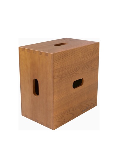 Cassina Cabanon Kestane Tabure Le Corbusier Üst Segment Tasarımı Kahverengi