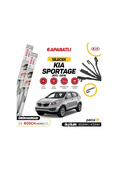 Kia Sportage Bosch Aeroeco Muz Silecek 2011-2016
