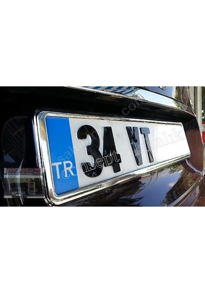 Consept Krom Plakalık 2Adet Yazısız Krom Plaka Çerçevesi 228108939