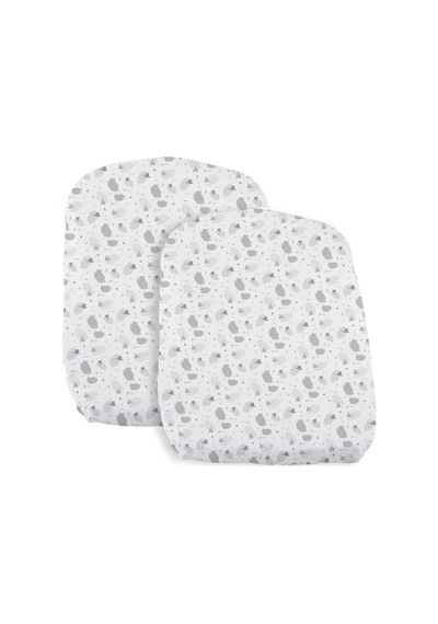 Çarşaf Crib Set İki Parça Baby Hug Grey Sheep