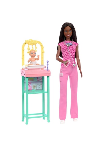 Barbie Kariyer Bebeği Bebek Doktoru Jcr73