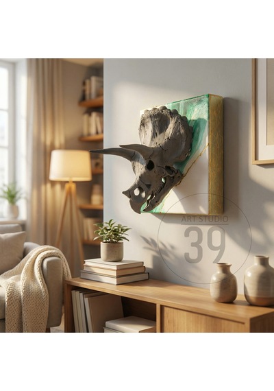 3d Triceratops Kafatası Altın Varaklı Epoksi Duvar Tablosu, El Yapımı Heykelsi Sanat Eseri, 25x25 Cm, Modern & Statement Tasarım 25 x 25 3d Triceratops Kafatası Altın Varaklı Epoksi Duvar Tablosu, El Yapımı Heykelsi Sanat Eseri, 25x25 Cm, Modern & Statement Tasarım 25 x 25