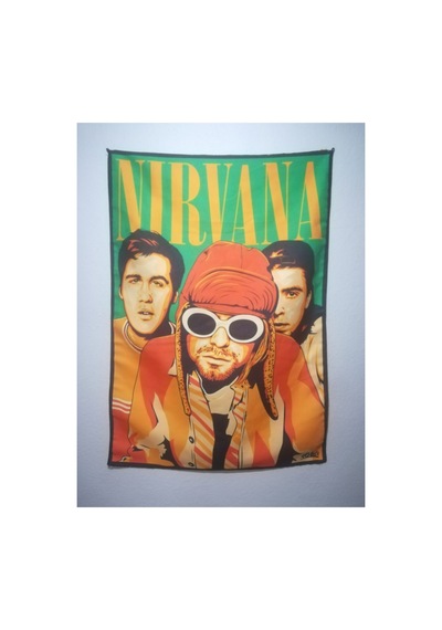 Metallica Nirvana Grubu Desenli Tasarım Duvar Halısı