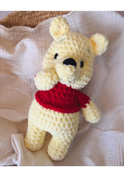Winnie The Pooh-winnie Peluş Oyuncak Kırmızı - Sarı