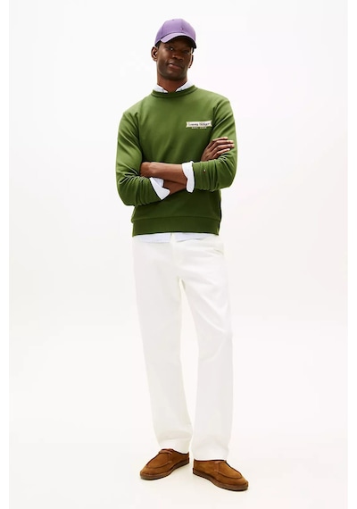 Tommy Hilfiger Erkek Diner Retro Logolu Bisiklet Yaka Sweatshirt - Yeşil Mountain Pine Tommy Hilfiger Erkek Diner Retro Logolu Bisiklet Yaka Sweatshirt - Yeşil Mountain Pine