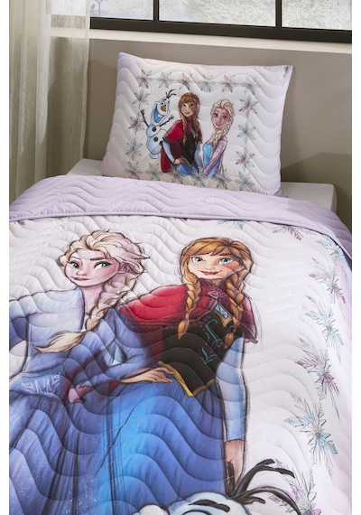 Özdilek Lisanslı Kapitoneli %100 Pamuk Frozen Frosted Lila Lila