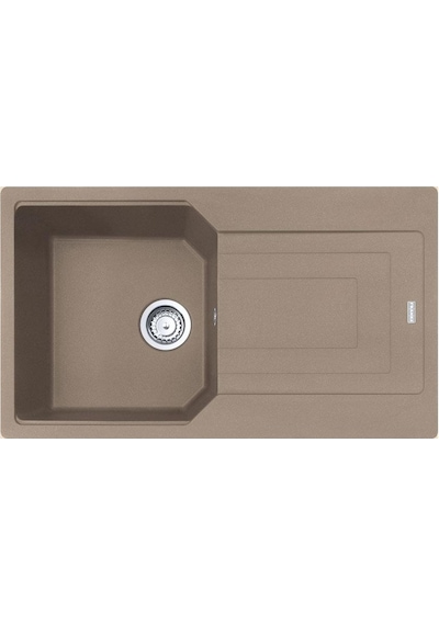Franke Urban Ubg 611-86 Granit Eviye. Oyster. Tezgah Üstü. Tek Hazne. Damlalıklı. 86 x 50 CM