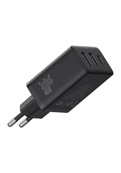 Baseus Cube CC-XFK30UE-U 2U+C 30 W Hızlı Şarj Cihazı Siyah