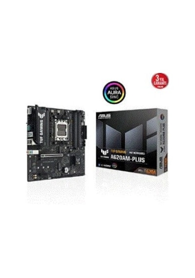 Asus Tuf Gamıng A620am-plus A620 Ddr5 Vga Yok Glan 2.5g Matx Hd Dp Rgb Am5 Amd Anakart-225632