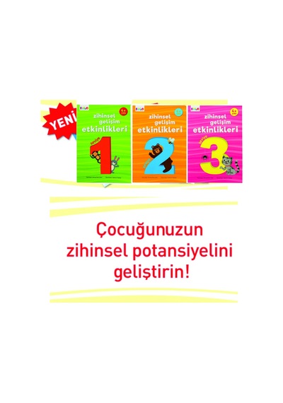 4 Yaş Zihinsel Gelişim Etkinlikleri - 3 Kitap
