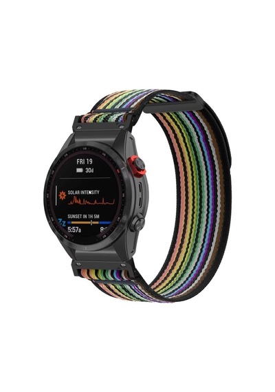 Garmin İle Uyumlu Travel Loop 26mm Kumaş Kordon Fenix 8 Amoled 51mm/ 8 Mıp 51mm/ 7x/ 7x Pro/ 6x/ 6x Pro/5x/5x Plus/enduro 3/2 İçin Hafif Yapılı Cırt Cırt Tasarım Rahat Kayış