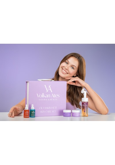 Cilt Bakım Seti (Göz Çevresi & Nemlendirici Krem - Hyaluronic Acid&C Vitamin - Yüz Temizleme Köpüğü)