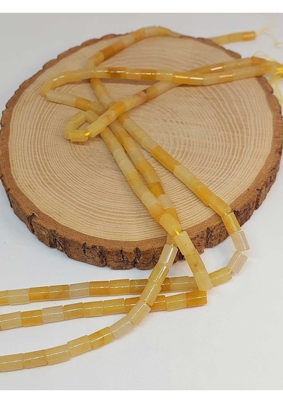 Bileklik Boy Akik Taşı Silindir Kesim 5.5x7.5mm Yarım Dizi 49308 18cm Uzunluğundadır Çok Renkli