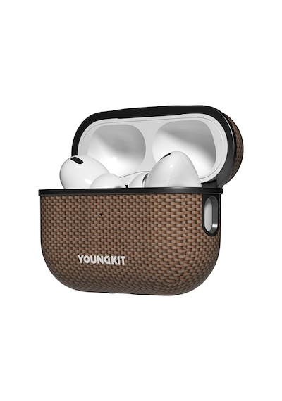 Apple Uyumlu AirPods Pro 2.nesil Kılıf Magsafe Aramid Fiber Youngkit 1500d Kevlar Extreme Wing Serisi Gold