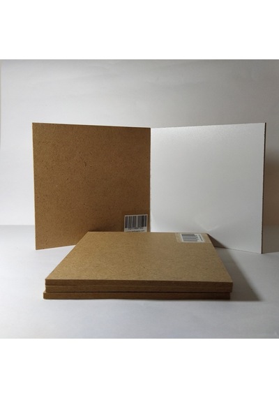 Sunta Kare Tahta Beyaz Kahverengi Hobi Hammadde 15X15 12'Li Paket