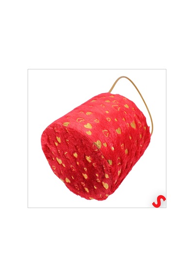 Susle Baby Hortum Saplı Kalpli Kırmızı Pelüş Kutu Orta Boy - 14 Cm