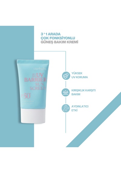 Yüksek Uv Koruma   Aydınlatıcı Güneş Kremi Spf50+ / Pa++++ 50ml