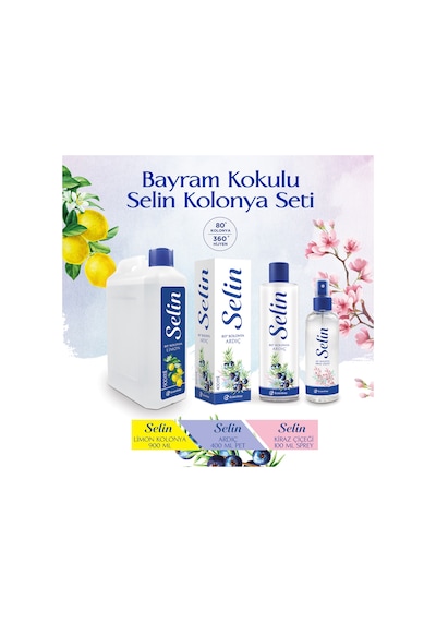Selin Kolonya Bayram Kokulu Set