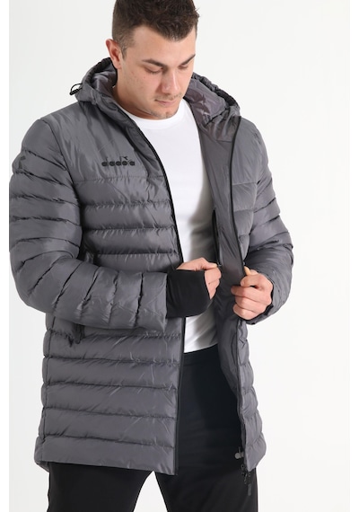 Diadora Motto Anorak Uzun Mont Antrasit Gri