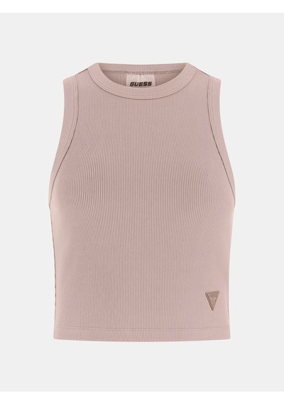 Guess Edie Ribana Örgülü Kadın Crop Atlet V3gp19k8rt2 Kahve