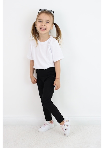 Miababy Basic Kız Çocuk Tayt %100 Pamuk 6 Ay 5 Yaş SiYAH