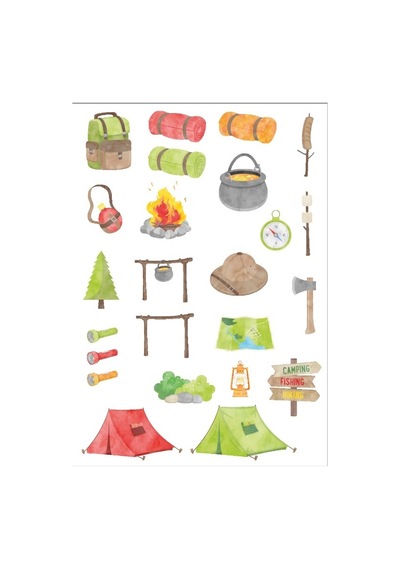 Kamp Sticker Set