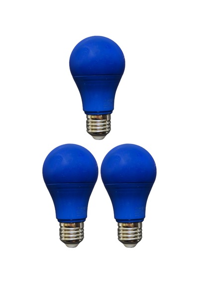 3 Adet Osaka 10w Mavi Işık E27 Duylu Kalın Duy Led Ampul