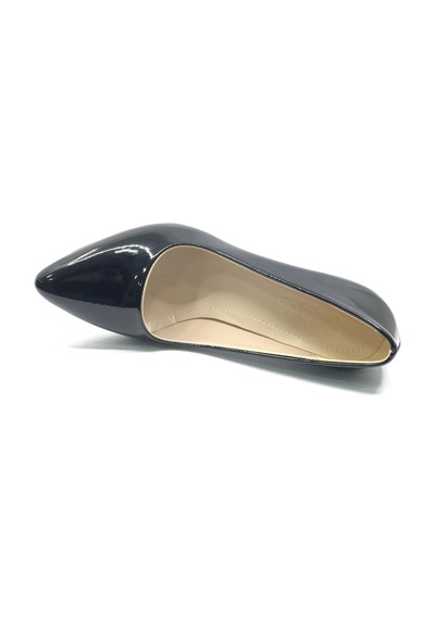 İremsu 8 Cm Topuklu Stiletto Kadın Ayakkabı Siyah-rugan