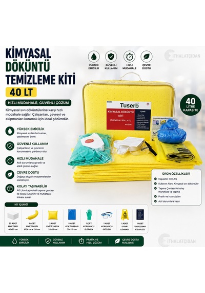 Kimyasal Döküntü Temizleme Kiti 40 Lt Bant Marketim