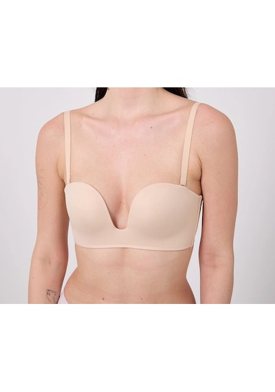 Ang Butik Freshness Msf05 Destekli V Dekolte Lazer Kesim Sütyen Ten